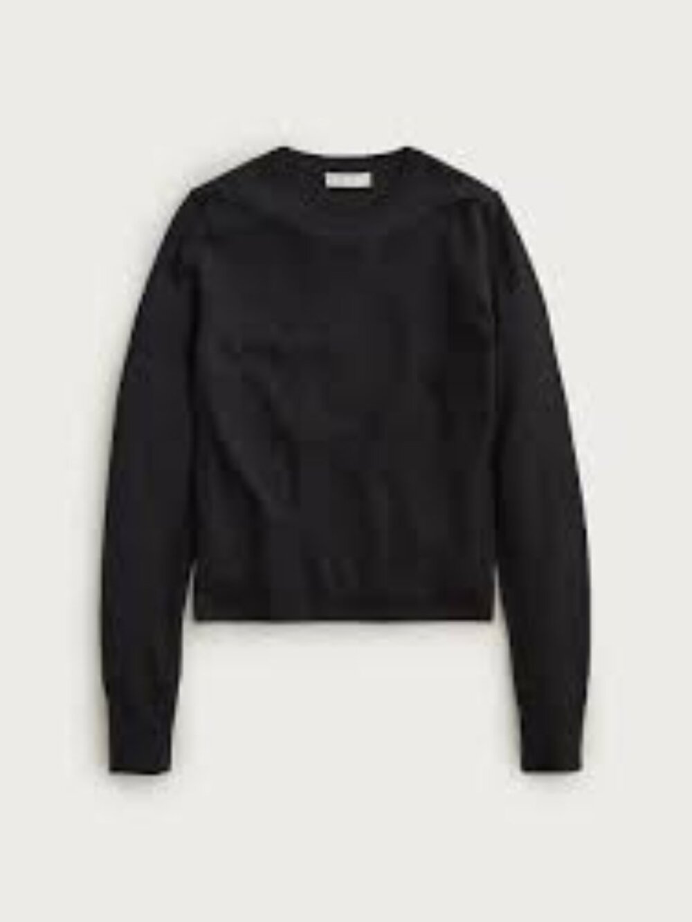 J. Crew Black Long-Sleeve Crewneck Sweater